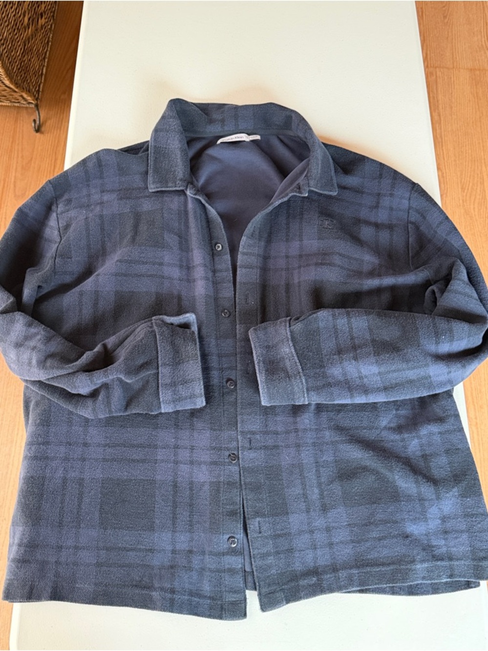 Calvin Klein Navy Fleece-Lined Sweatshirt